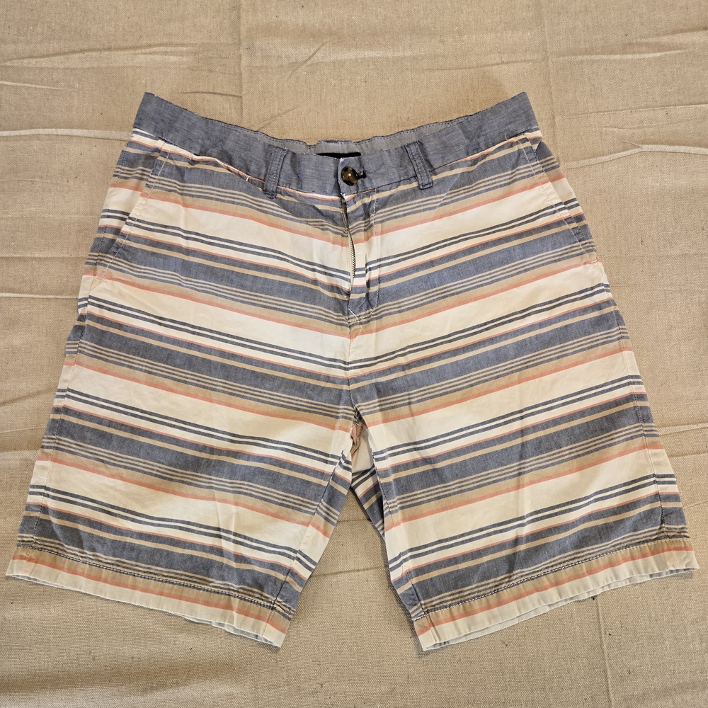 Tommy Hilfiger Men's Striped Chino Shorts 33 Waist Casual
